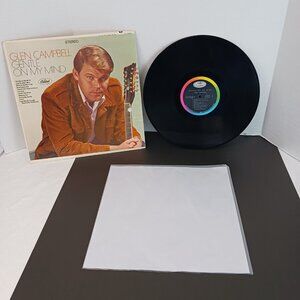 Glen Campbell Gentle On My Mind VTG 1967 Vinyl LP Record 33rpm Capital See Video
